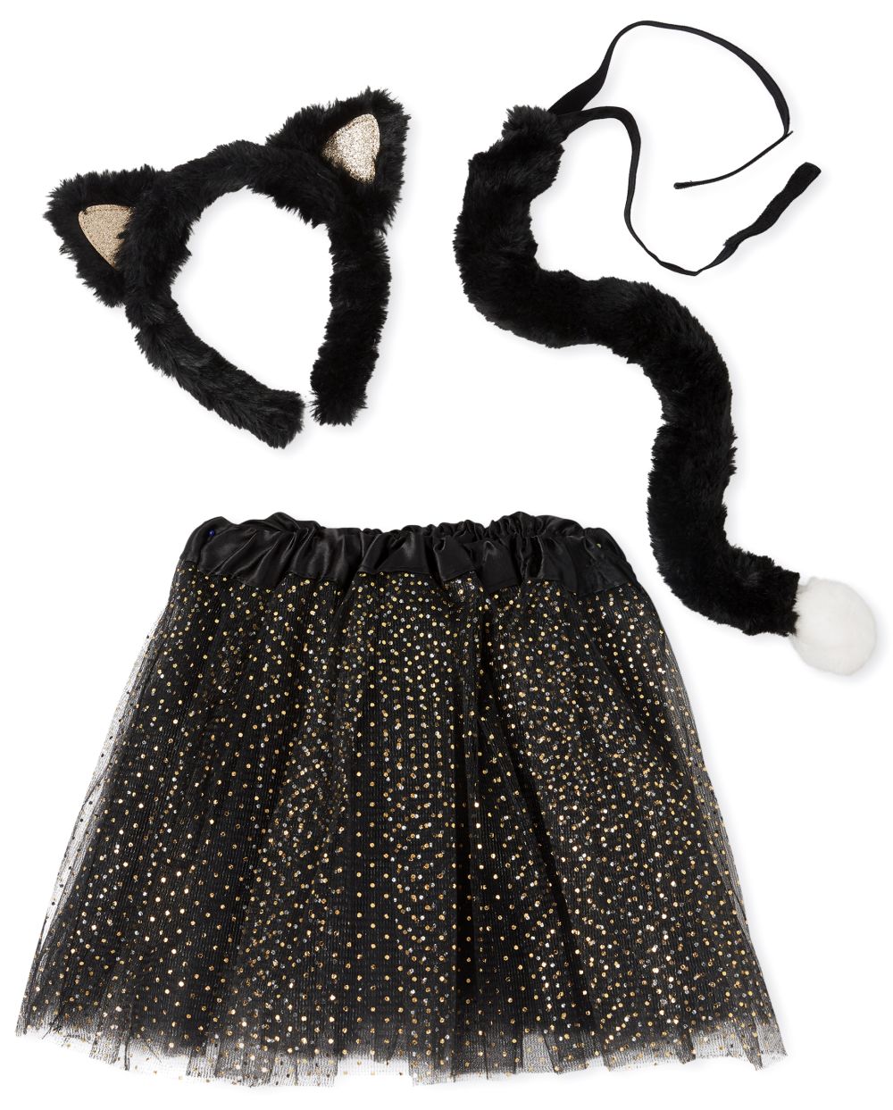 

Girls Halloween Cat Costume Set - Black - The Children's Place