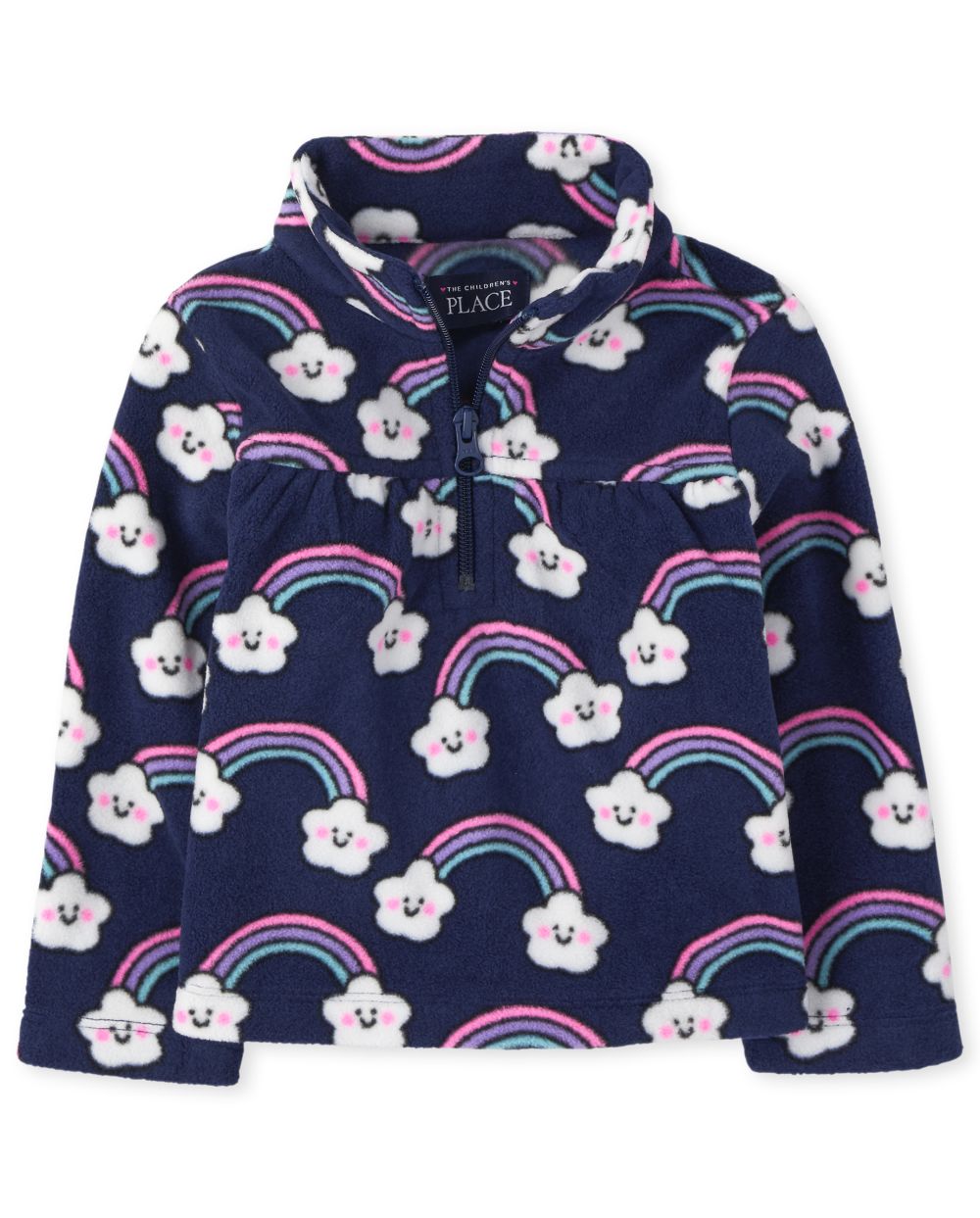 

s Toddler Print Glacier Fleece Half Zip Pullover - Blue - The Children's Place