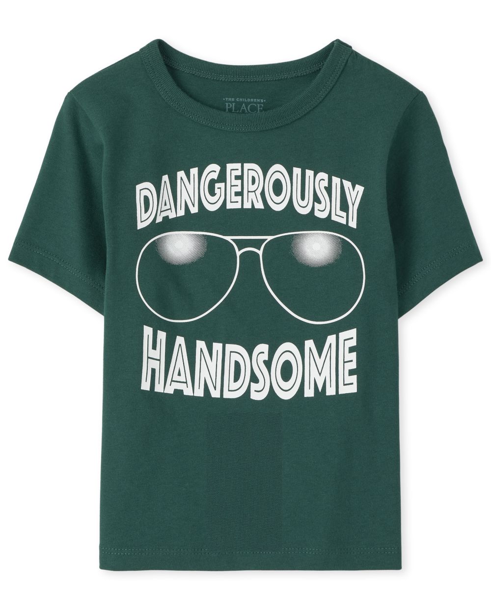 

s Baby And Toddler Boys Handsome Graphic Tee - Green T-Shirt - The Children's Place