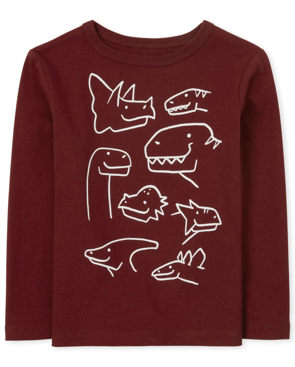 

s Baby And Toddler Boys Dino Graphic Tee - Red T-Shirt - The Children's Place