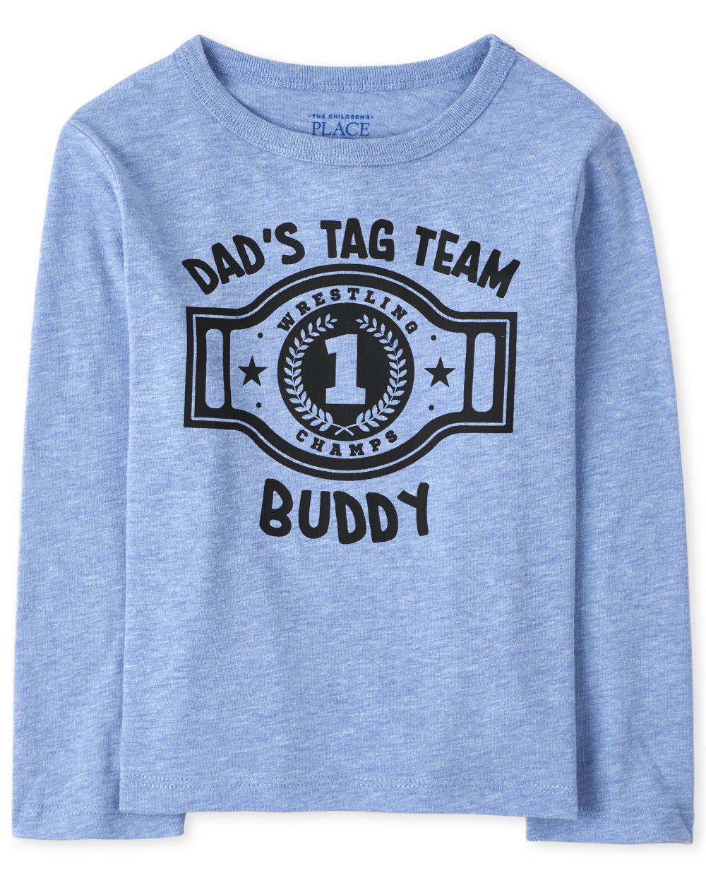 

s Baby And Toddler Boys Dad's Tag Team Graphic Tee - Blue T-Shirt - The Children's Place
