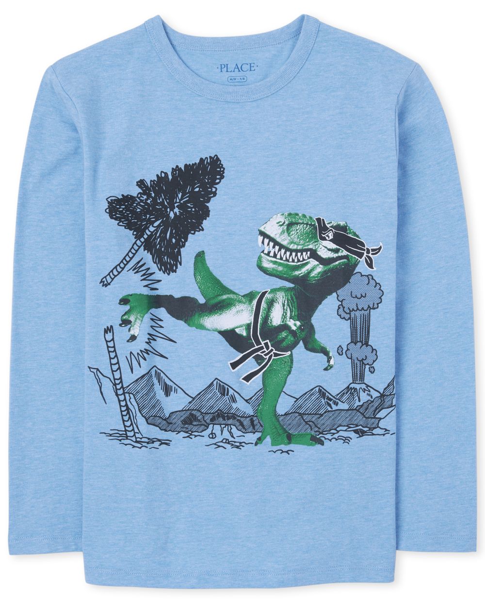

Boys Boys Dino Ninja Graphic Tee - Blue T-Shirt - The Children's Place