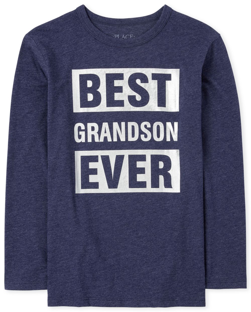 Boys Matching Family Long Sleeve Foil 'Best Grandson Ever' Graphic Tee