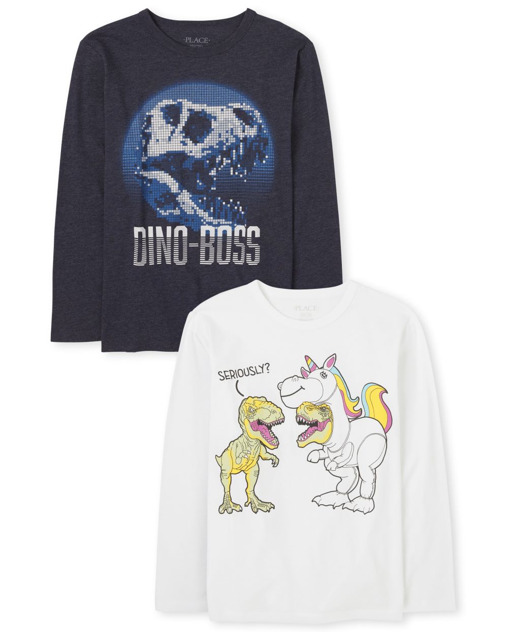 

s Boys Dino Graphic Tee 2-Pack - Multi T-Shirt - The Children's Place