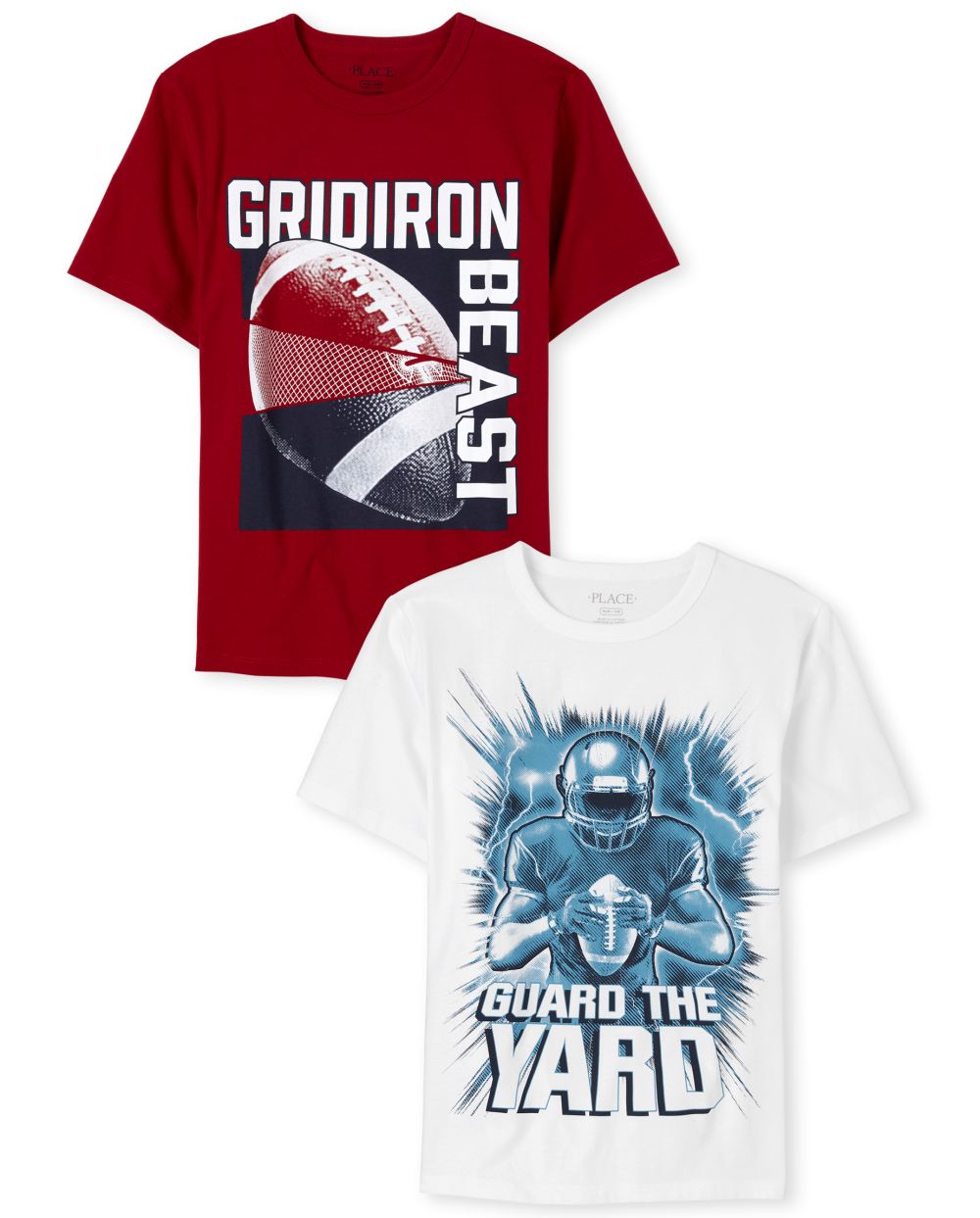 

s Boys Football Graphic Tee 2-Pack - Multi T-Shirt - The Children's Place