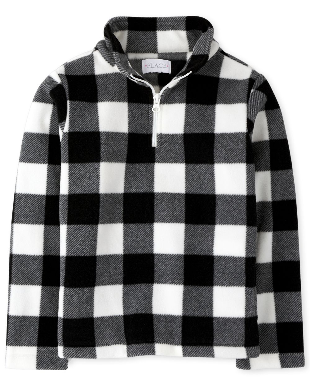 

Girls Glacier Fleece Half Zip Pullover - White - The Children's Place