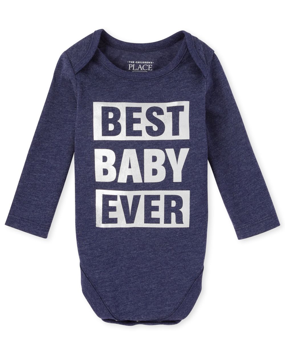 

Newborn Unisex Baby Matching Family Foil Best Ever Graphic Bodysuit - Blue - The Children's Place
