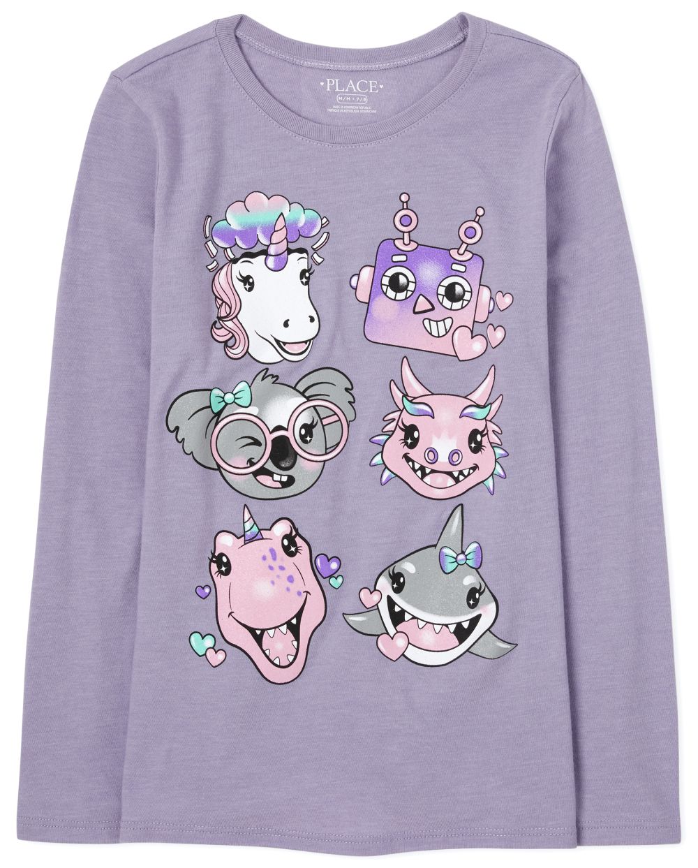 

Girls Squishies Graphic Tee - Purple T-Shirt - The Children's Place