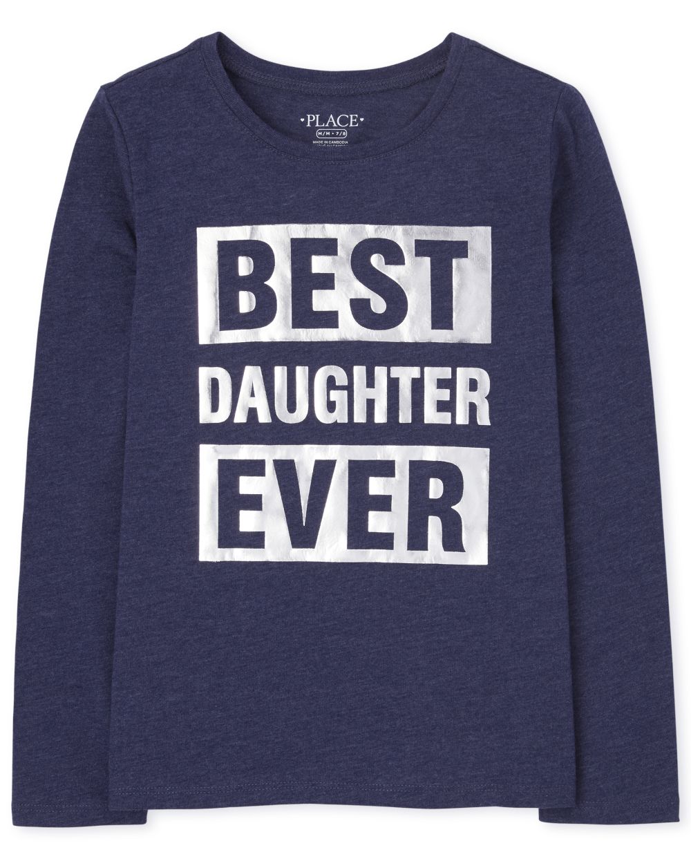 

Girls Matching Family Foil Best Ever Graphic Tee - Blue T-Shirt - The Children's Place