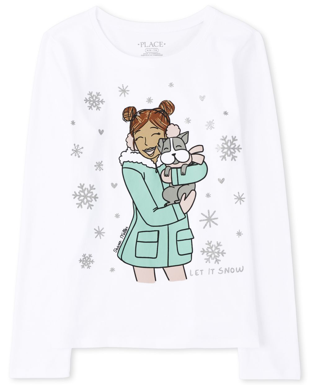 

Girls Winter Girl Graphic Tee - White T-Shirt - The Children's Place