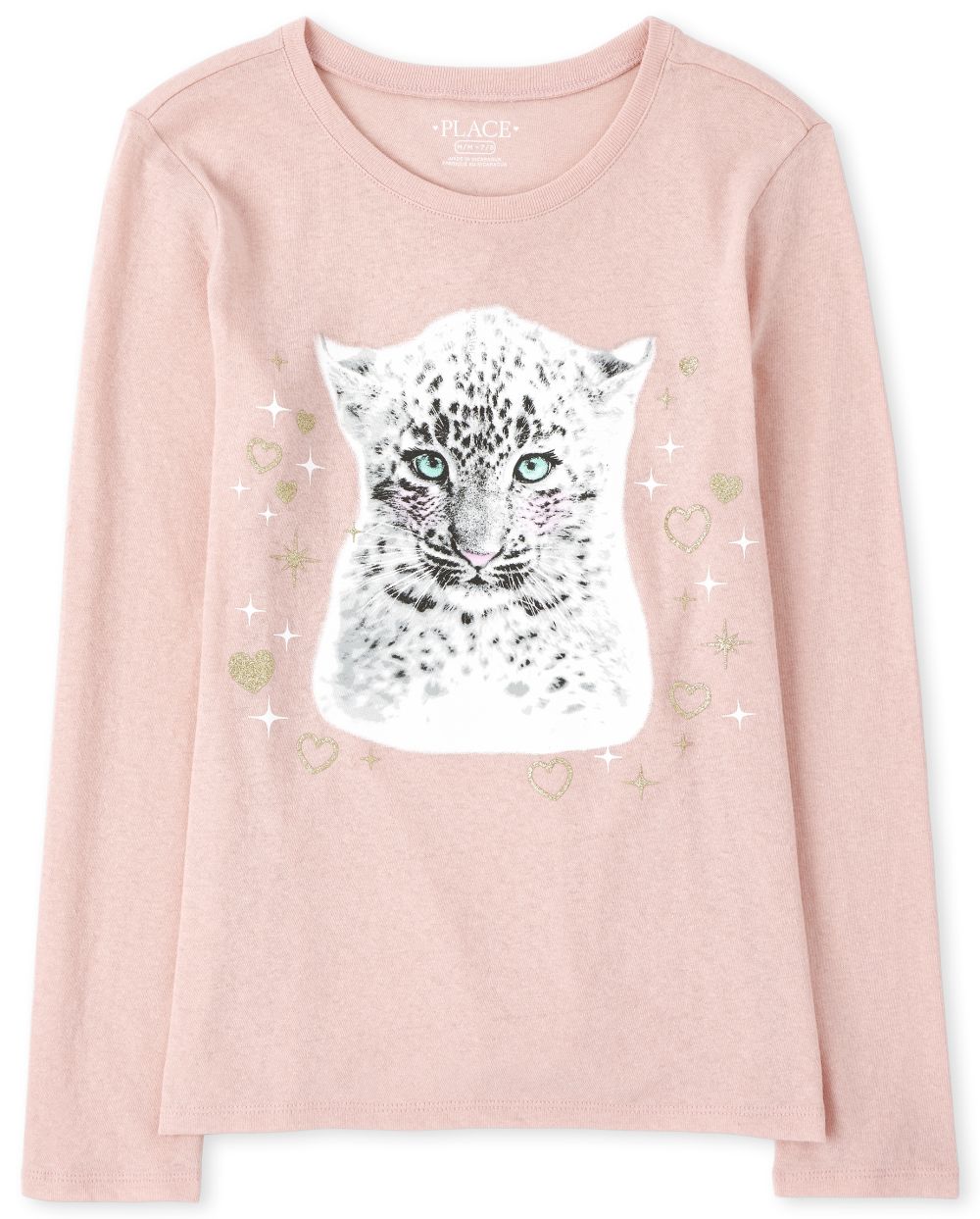 

Girls Cheetah Graphic Tee - Pink T-Shirt - The Children's Place