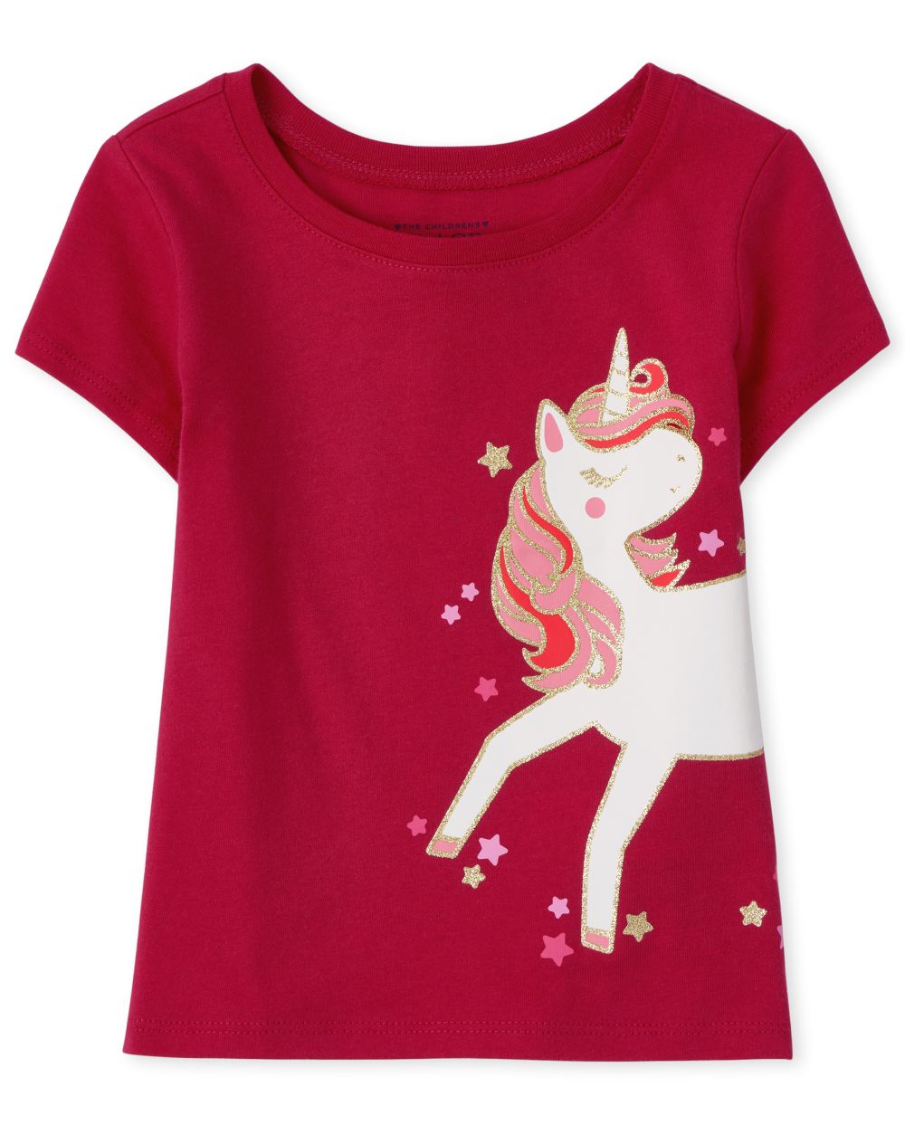 

s Baby And Toddler Unicorn Graphic Tee - Red T-Shirt - The Children's Place