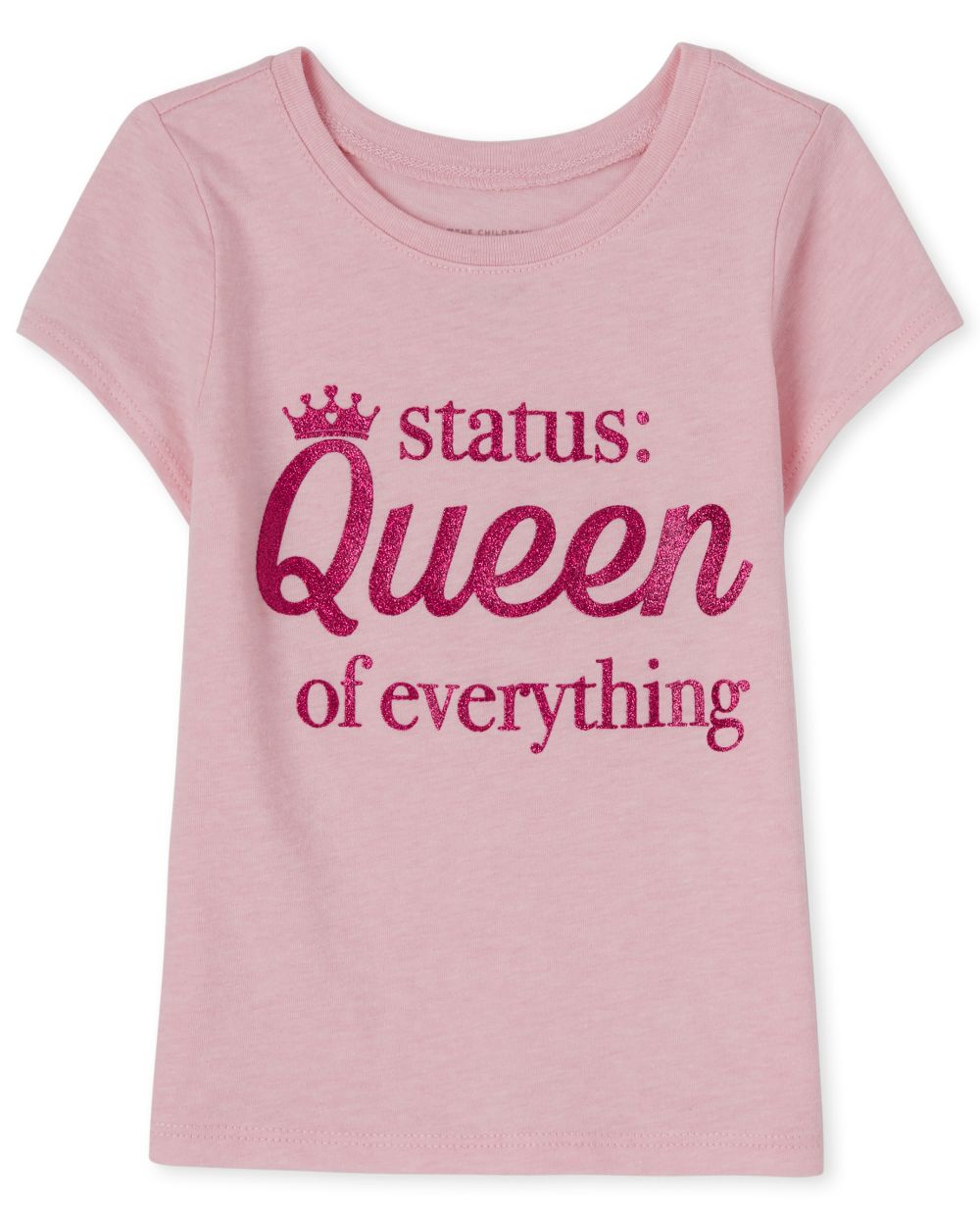

s Baby And Toddler Queen Status Graphic Tee - Pink T-Shirt - The Children's Place