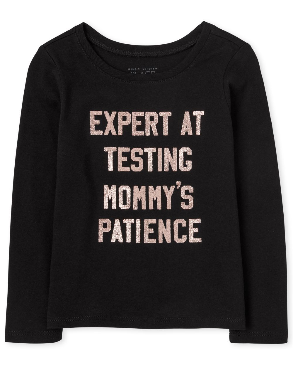 

s Baby And Toddler Mommy's Patience Graphic Tee - Black T-Shirt - The Children's Place