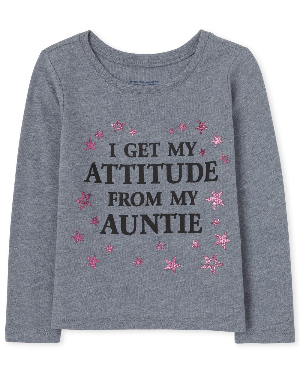 

s Baby And Toddler My Auntie Graphic Tee - Gray T-Shirt - The Children's Place