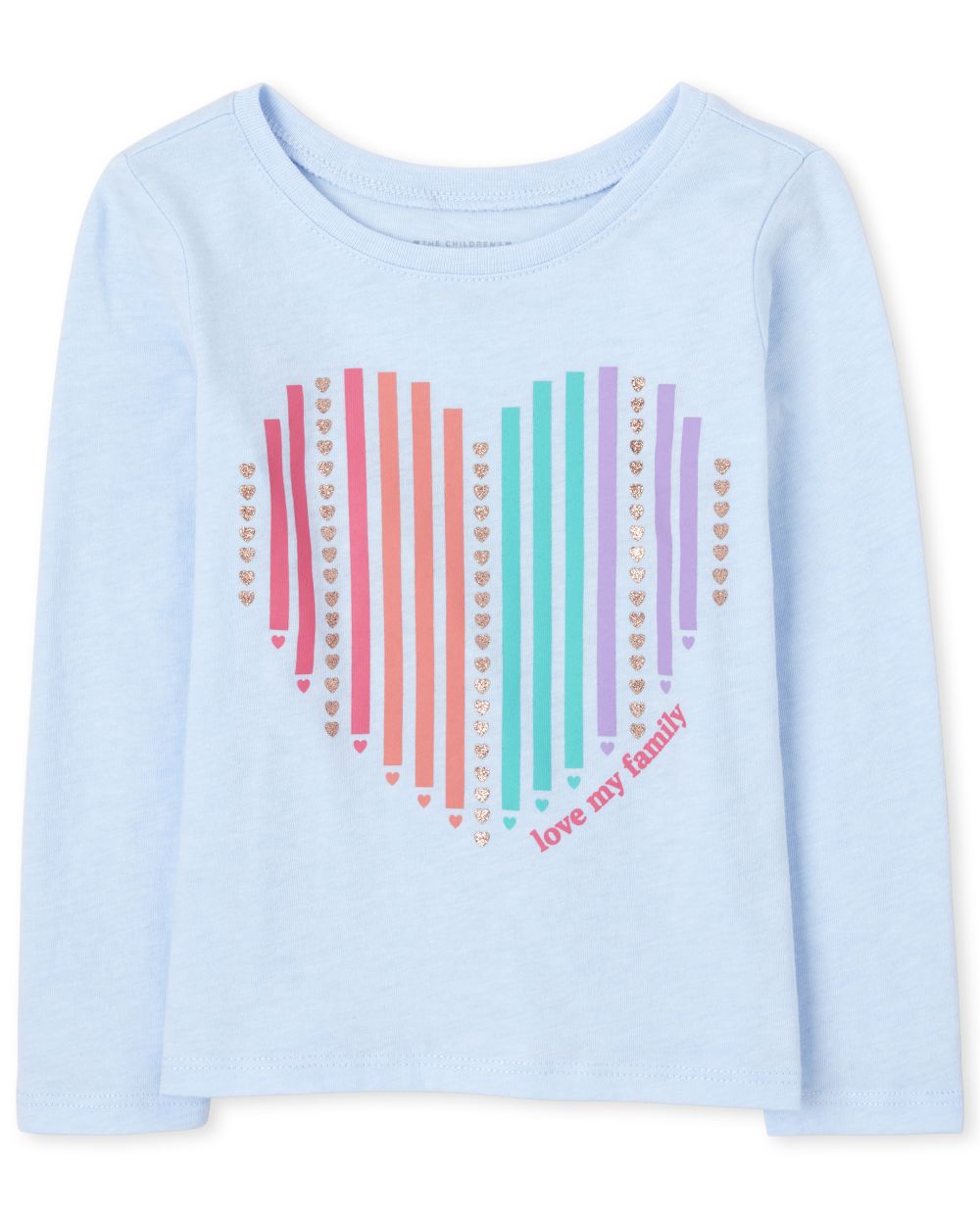 

s Baby And Toddler Love My Family Graphic Tee - Blue T-Shirt - The Children's Place