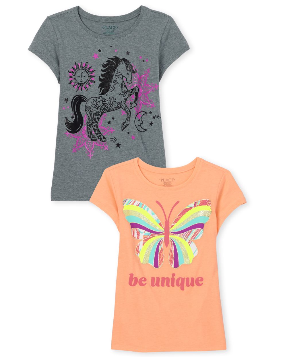 

s Animal Graphic Tee 2-Pack - Multi T-Shirt - The Children's Place