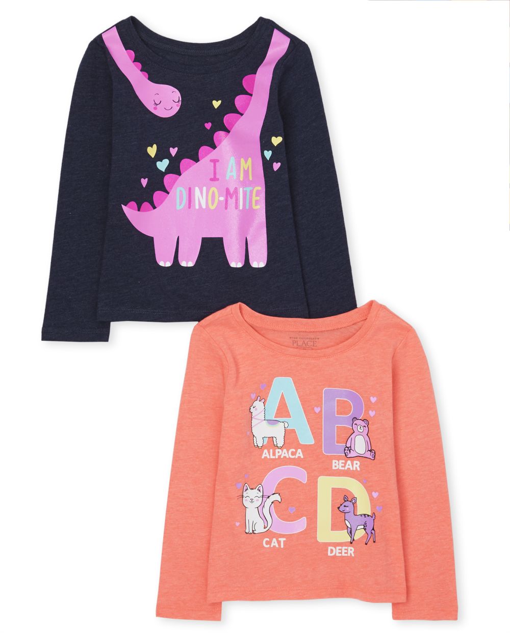 

s Baby And Toddler Abc Dino Graphic Tee 2-Pack - Multi T-Shirt - The Children's Place