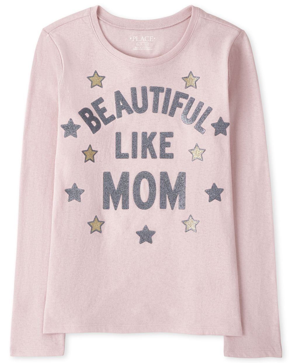 

Girls Beautiful Like Mom Graphic Tee - Pink T-Shirt - The Children's Place