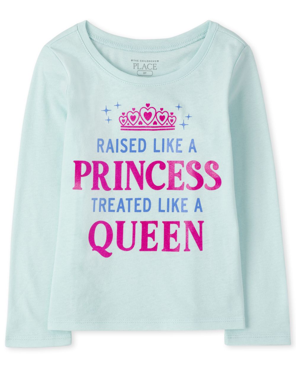 

s Baby And Toddler Princess Queen Graphic Tee - Blue T-Shirt - The Children's Place