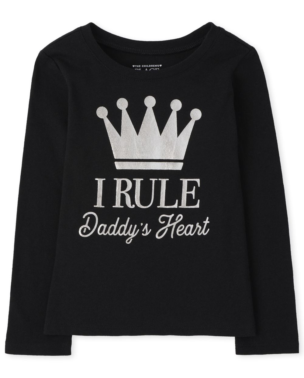 

s Baby And Toddler Daddy's Heart Graphic Tee - Black T-Shirt - The Children's Place