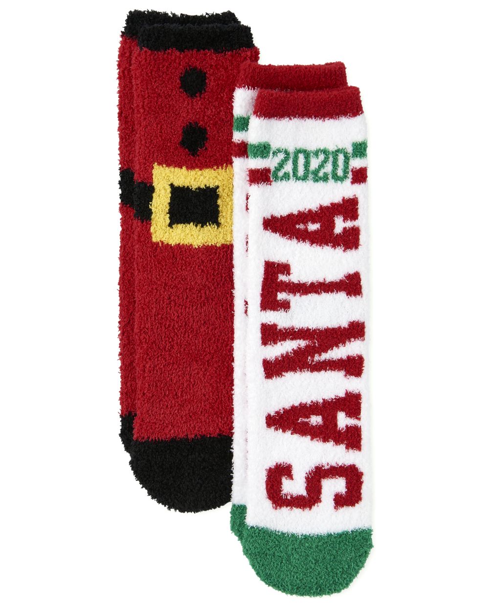 

Girls Unisex Kids Team Santa Cozy Socks 2-Pack - Multi - The Children's Place