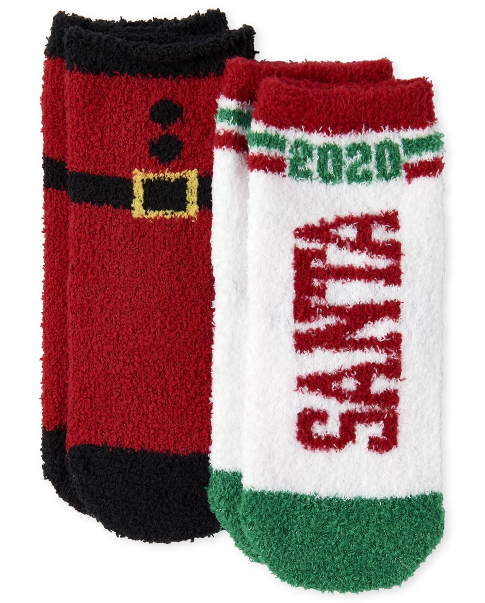 

s Unisex Toddler Team Santa Cozy Socks 2-Pack - Multi - The Children's Place