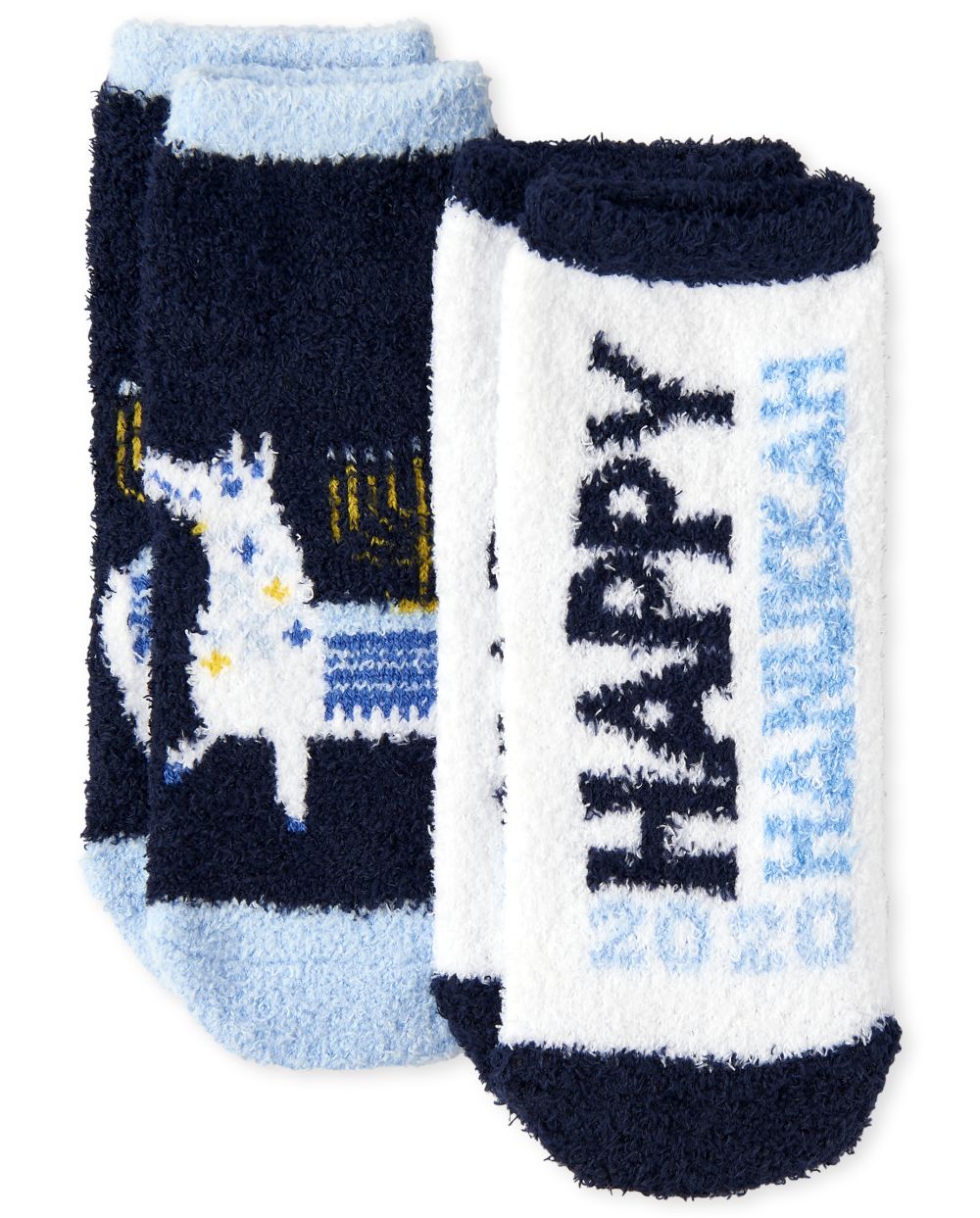 

s Unisex Toddler Hanukkah Cozy Socks 2-Pack - Multi - The Children's Place