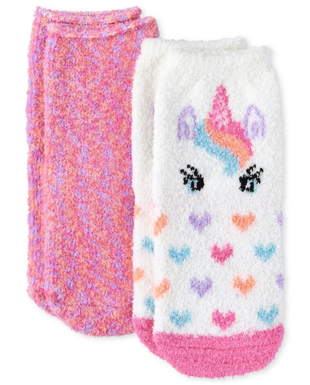 

s Toddler Unicorn Cozy Socks 2-Pack - Multi - The Children's Place