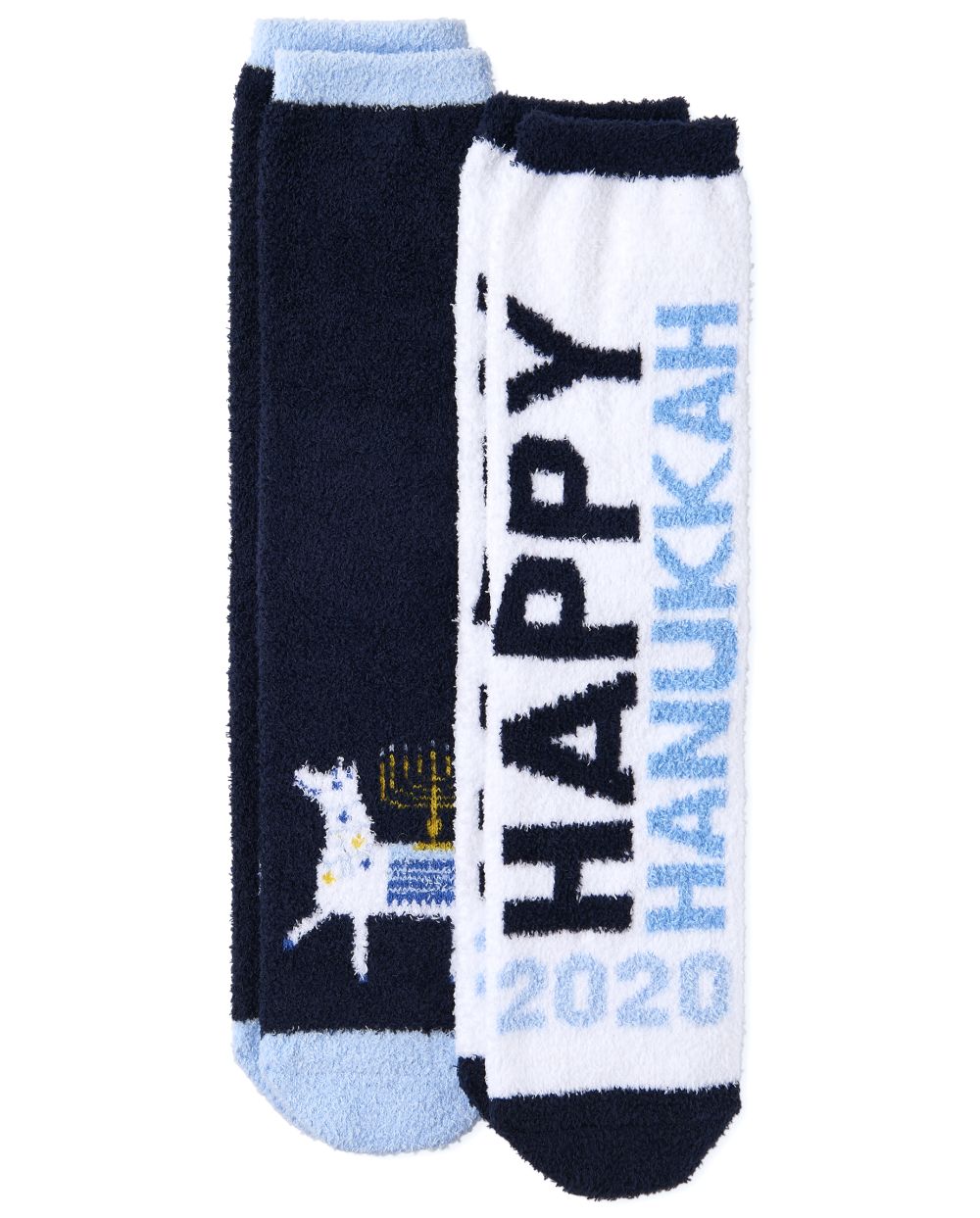 

s Unisex Adult Hanukkah Cozy Socks 2-Pack - Multi - The Children's Place