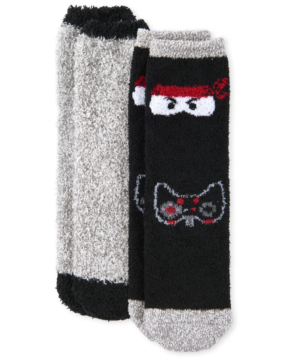 

Boys Boys Ninja Gamer Cozy Socks 2-Pack - Black - The Children's Place