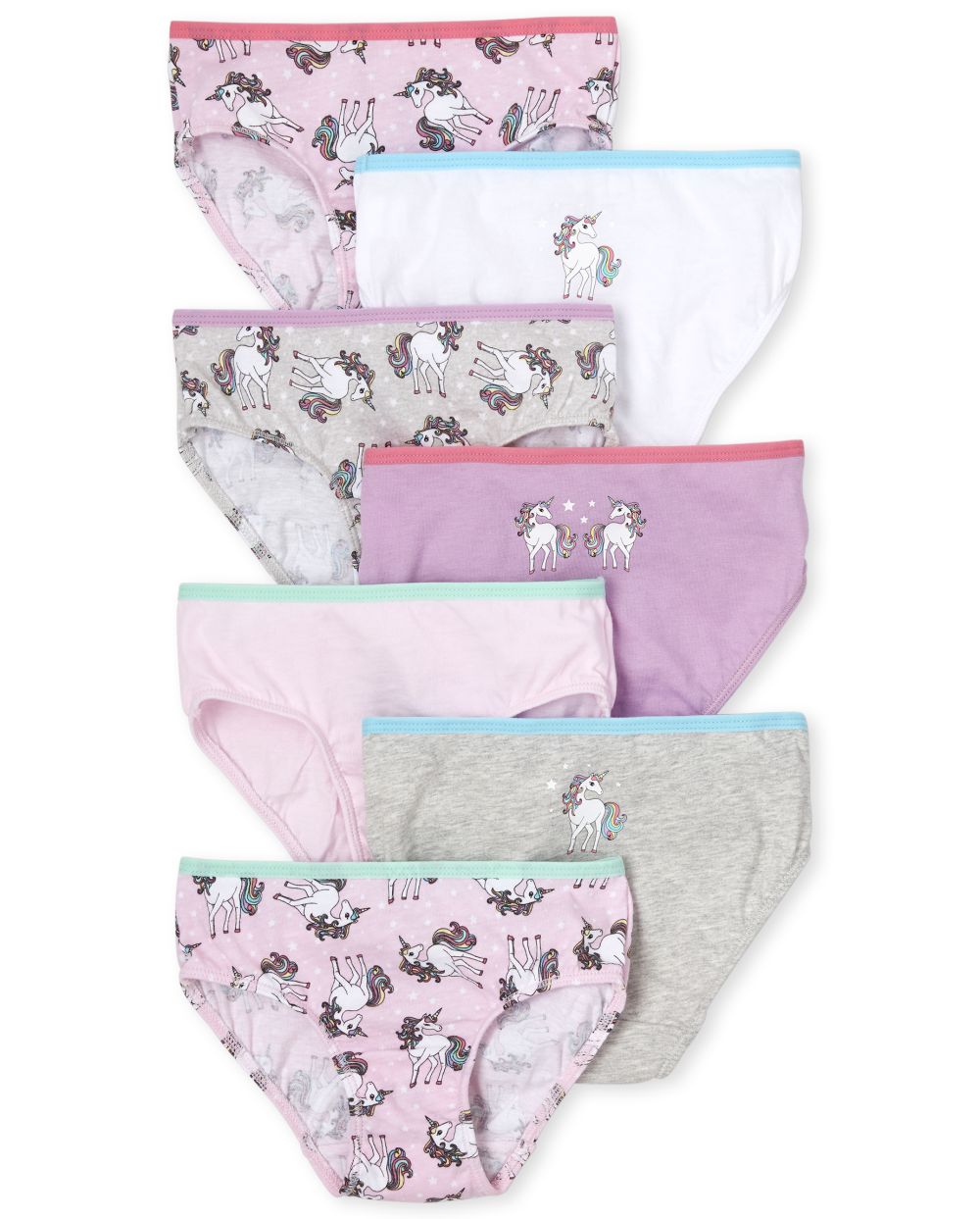 

s Toddler Unicorn Briefs 7-Pack - Pink - The Children's Place