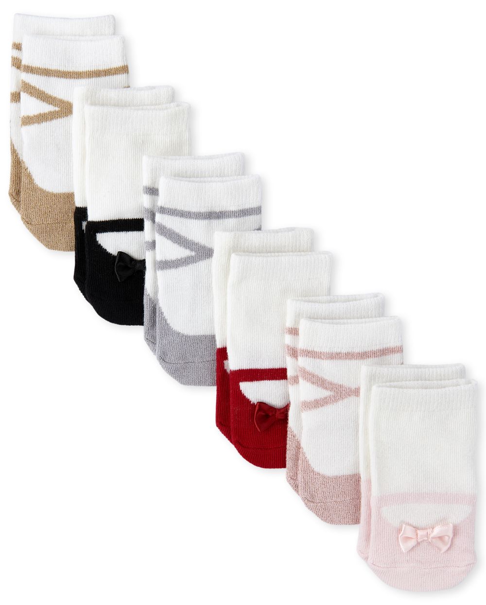 

Newborn Baby Shoe Midi Socks 6-Pack - Multi - The Children's Place