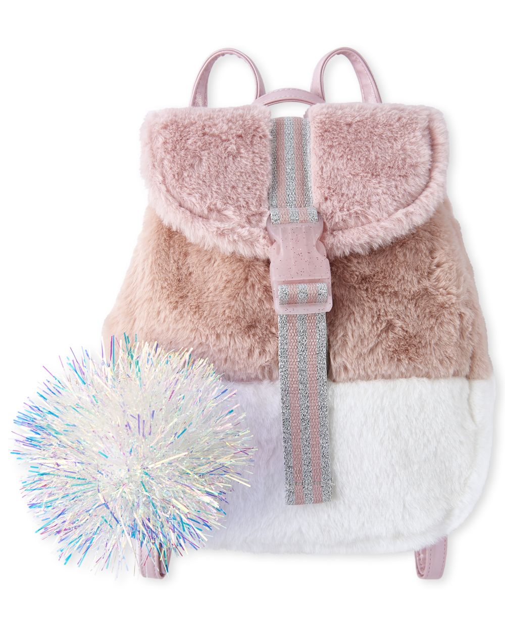 

Girls Faux Fur Mini Backpack - Multi - The Children's Place