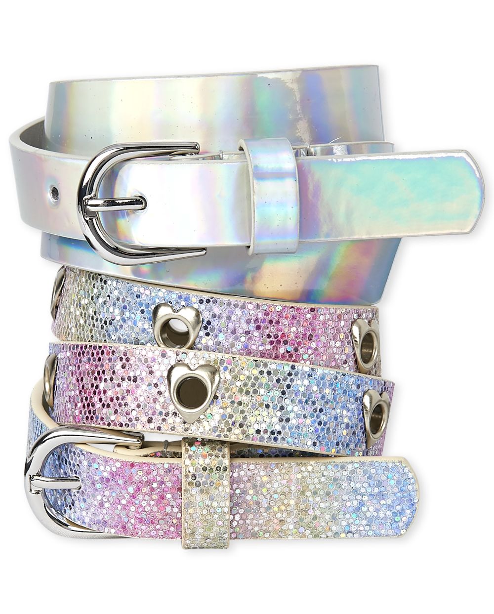 Girls Rainbow Belt 2-Pack