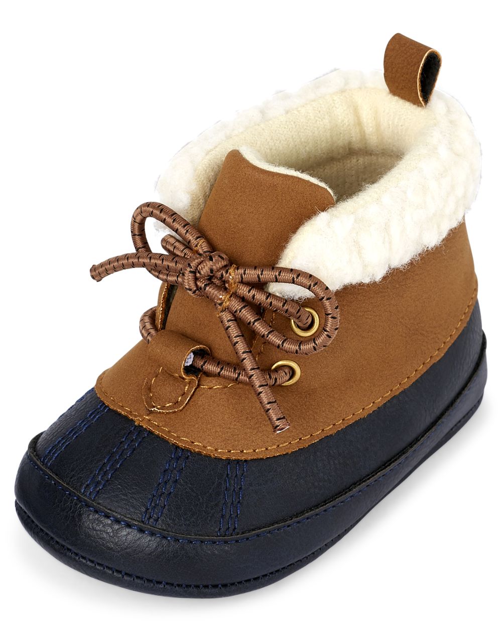 

Newborn Baby Boys Colorblock Boots - Tan - The Children's Place
