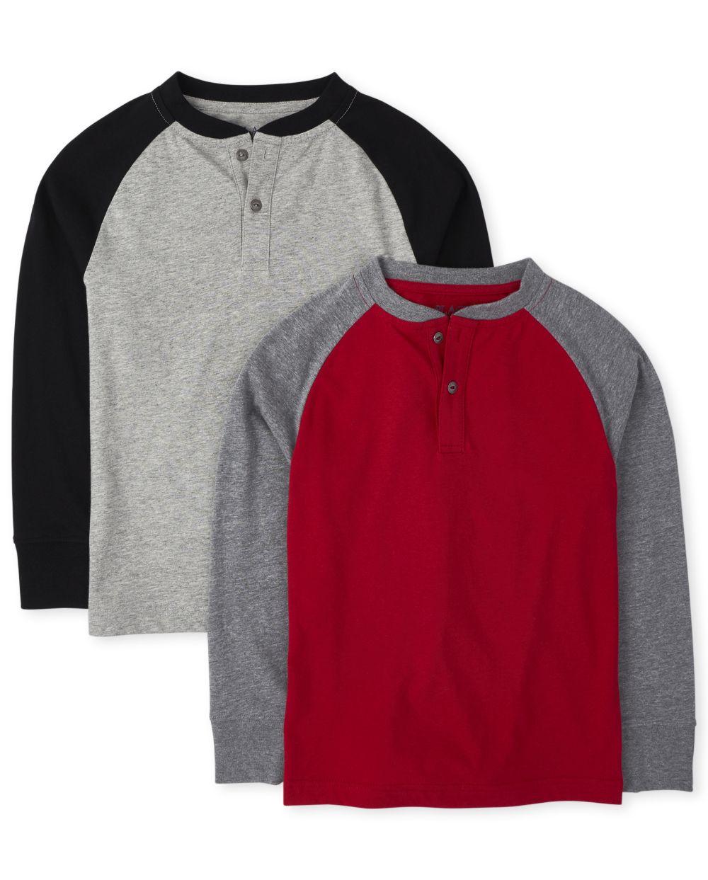 thumbnail image 2 of Toddler Henley Shirts HahaNice Toddler Boys Henley Shirts - Long 2 of 13