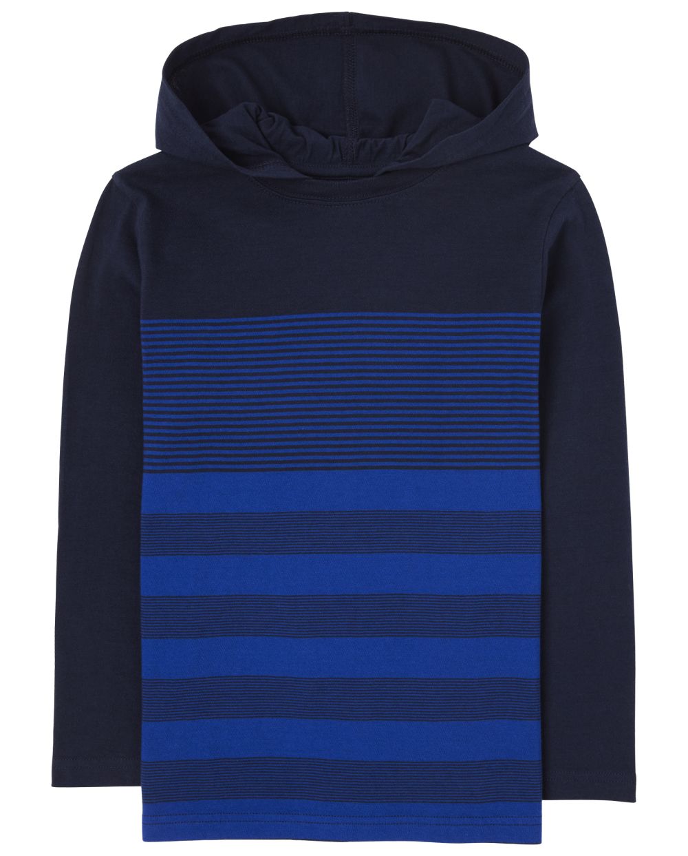 

Boys Boys Striped Hoodie Top - Blue - The Children's Place