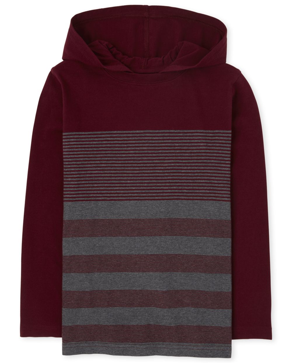 

Boys Boys Striped Hoodie Top - Red - The Children's Place