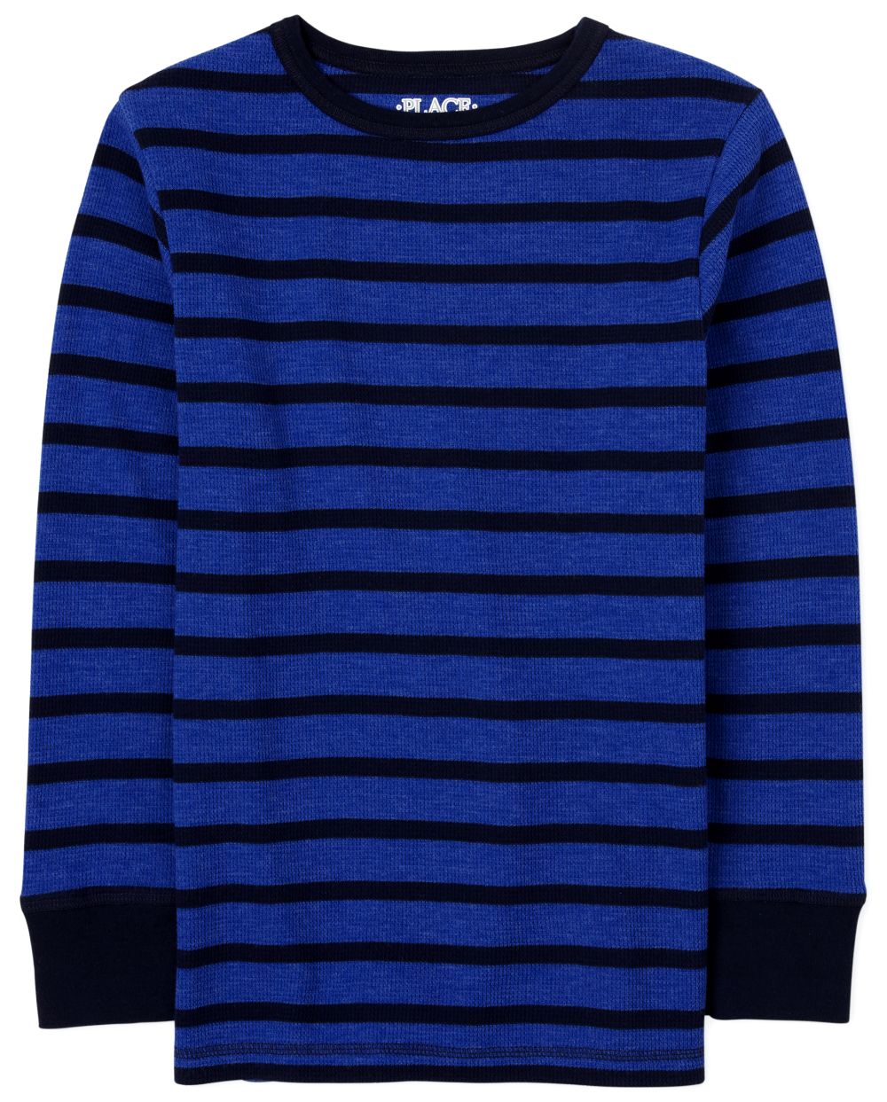 

Boys Boys Striped Thermal Top - Blue - The Children's Place