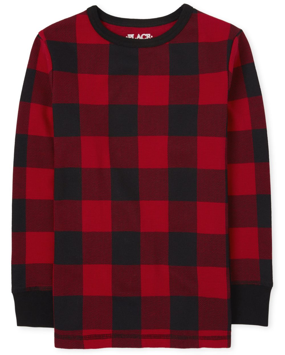 

Boys Boys Buffalo Plaid Thermal Top - Red - The Children's Place