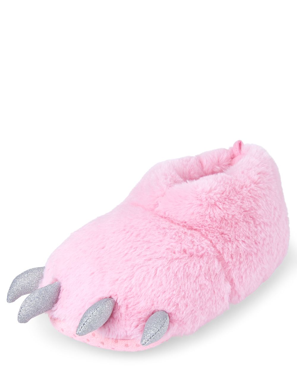 

Girls Dino Foot Slippers - Pink - The Children's Place