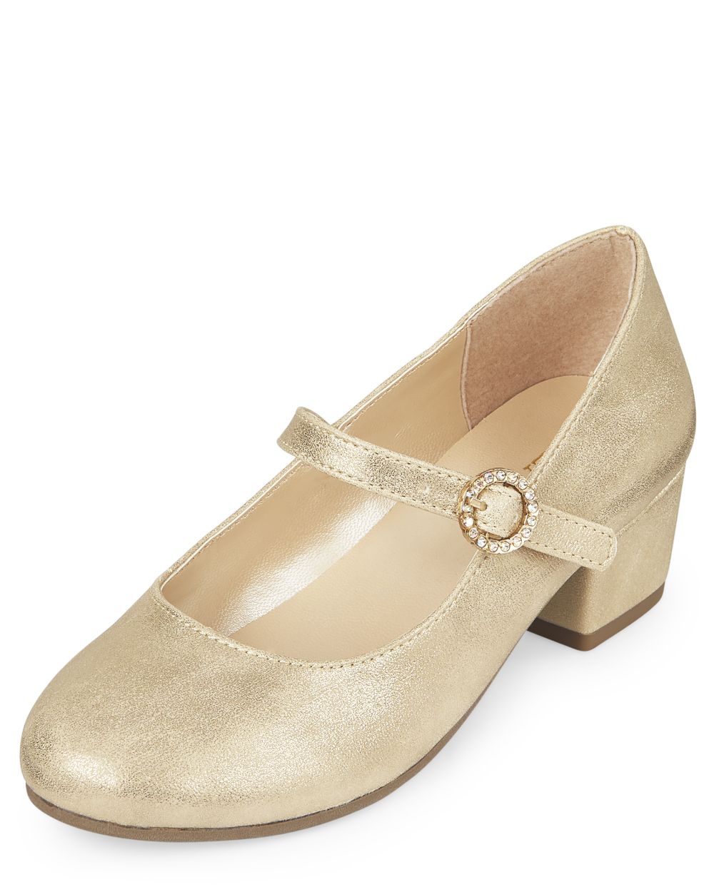 

Girls Shimmer Heel Shoes - Metallic - The Children's Place