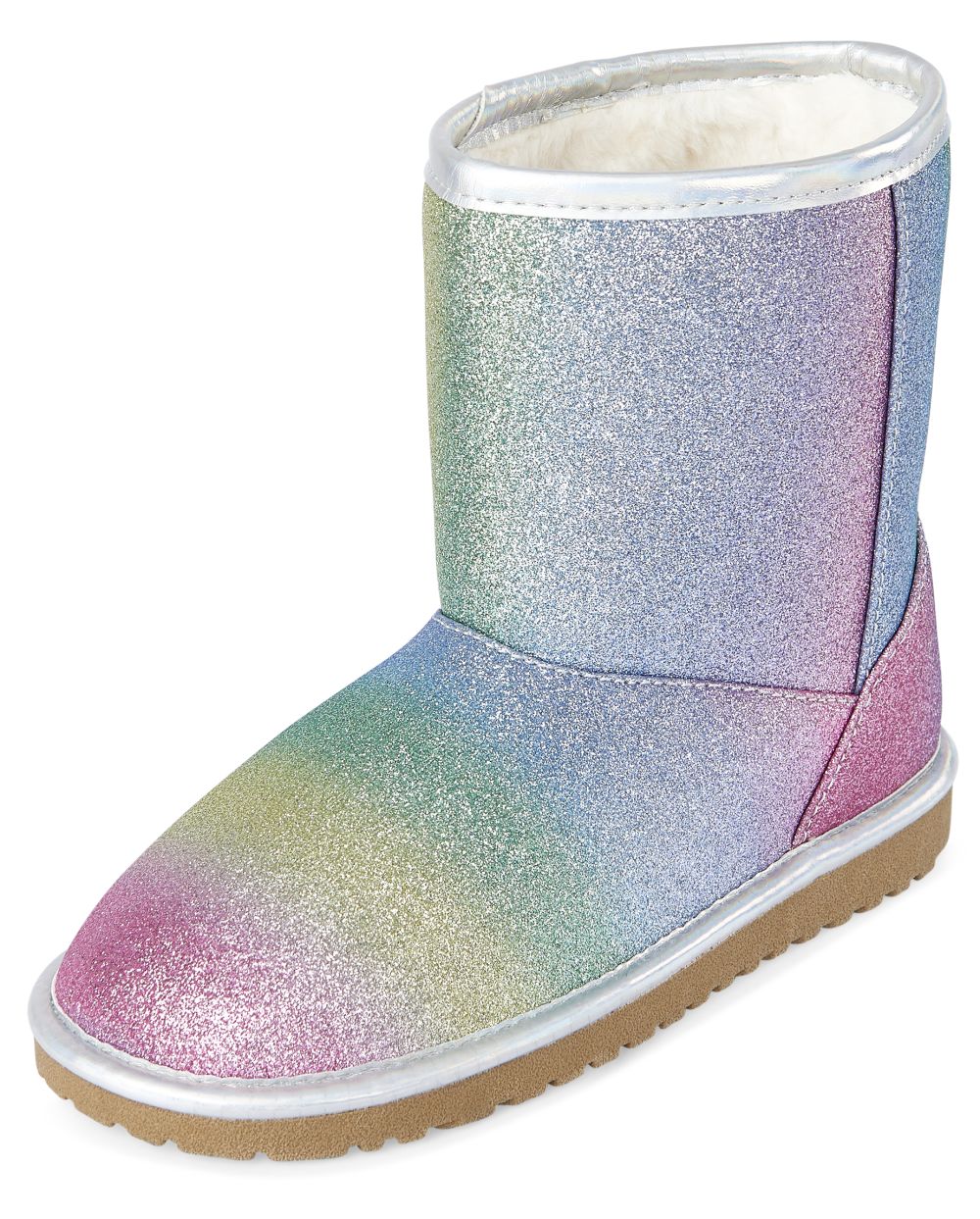 

Girls Glitter Rainbow Boots - Multi - The Children's Place