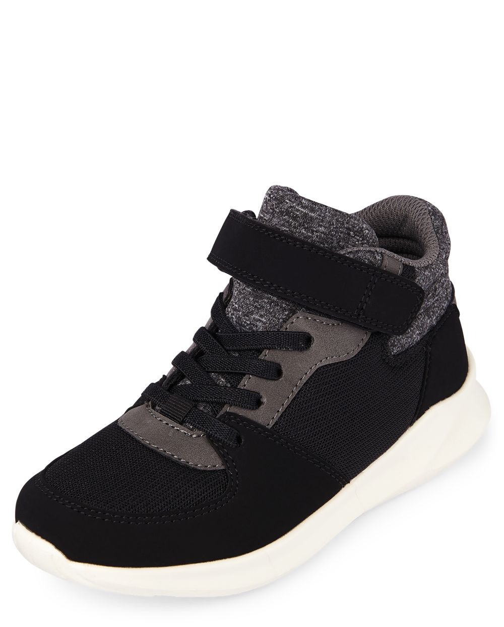 

Boys Boys Colorblock Mid Top Sneakers - Black - The Children's Place