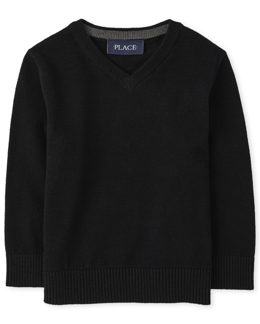

s Toddler Boys V Neck Sweater - Black - The Children's Place