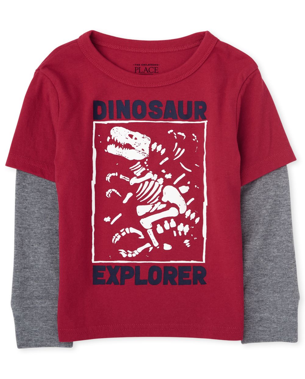 

s Toddler Boys Graphic Thermal 2 In 1 Top - Red - The Children's Place