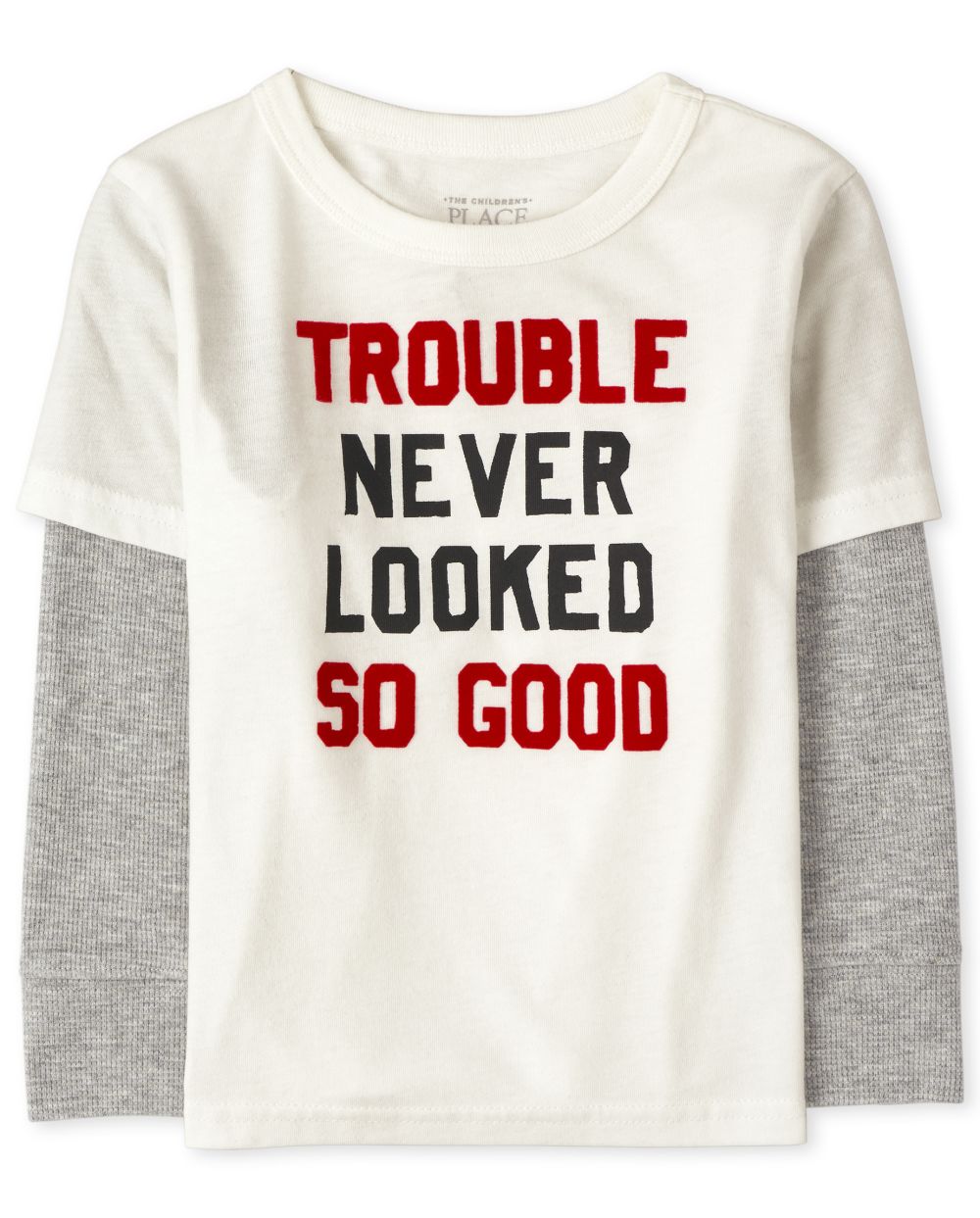 

s Toddler Boys Graphic Thermal 2 In 1 Top - White - The Children's Place