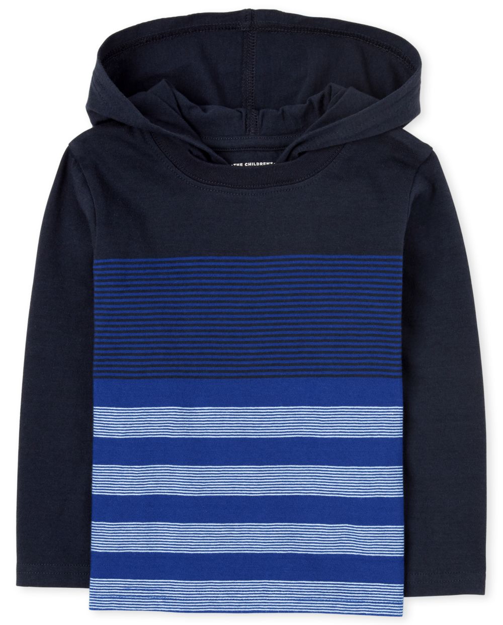 

s Toddler Boys Striped Hoodie Top - Blue - The Children's Place