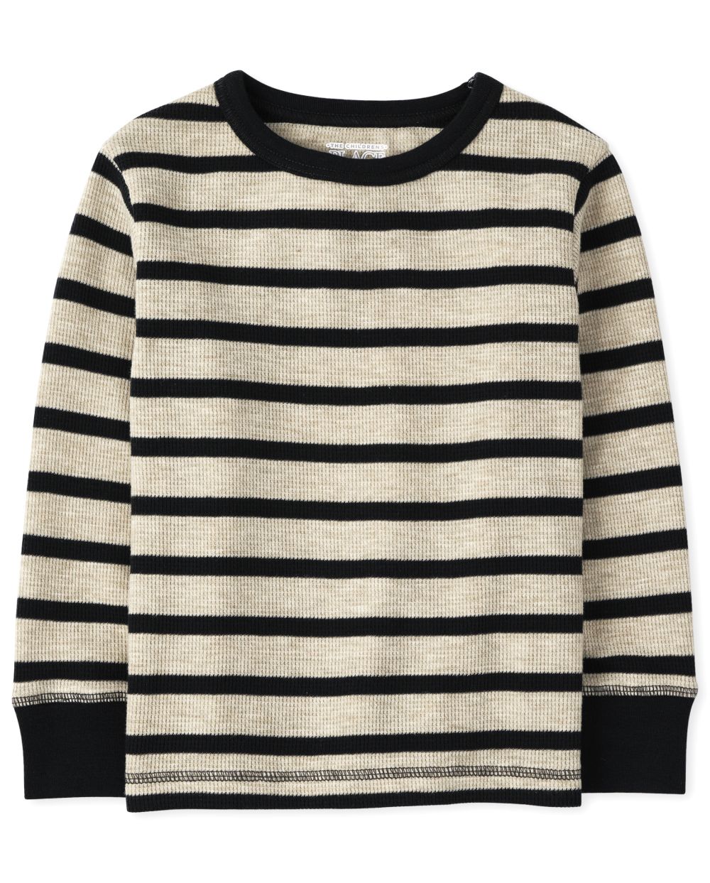 

s Toddler Boys Striped Thermal Top - Gray - The Children's Place